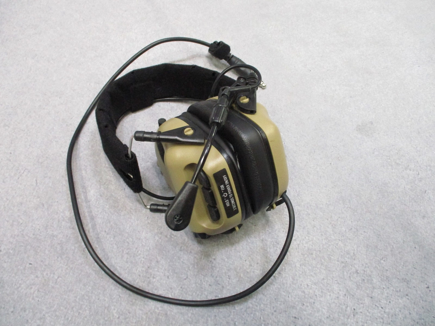EARMOR M32 Electronic Communication Hearing Protector w/ Mic - Tan - Used