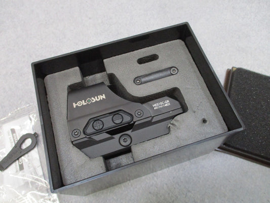 Holosun HS510C-GR Green Reflex Red Dot Sight Solar Failsafe QD Mount New