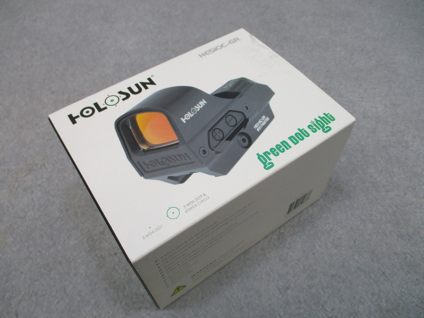 Holosun HS510C-GR Green Reflex Red Dot Sight Solar Failsafe QD Mount New