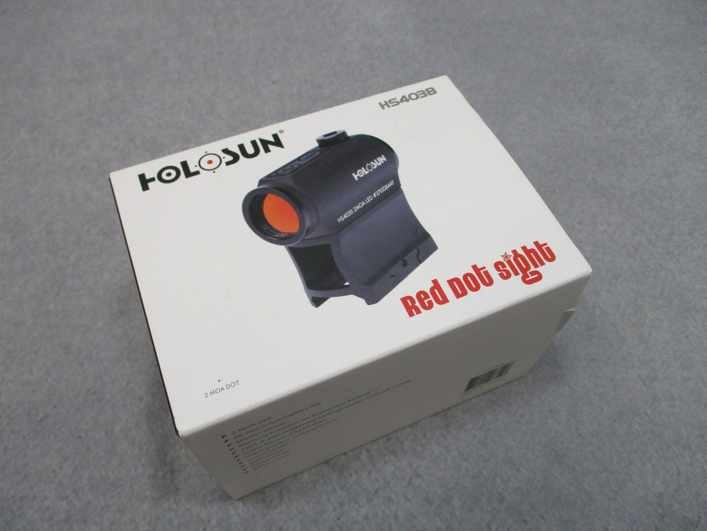 Holosun HS403B Red Dot Sight 2 MOA LED Waterproof Motion Sensor New