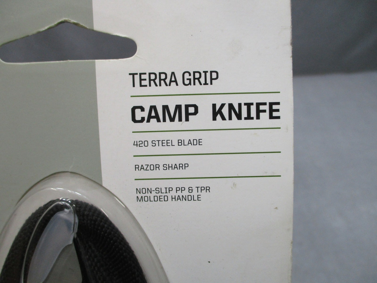 SOG TerraGrip Camp Knife Bushcraft Edition 420 Steel Blade Serrated Edge