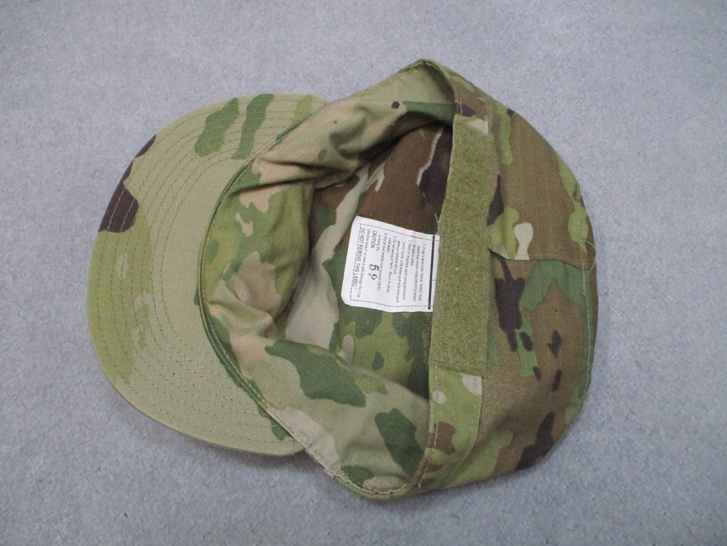 US Army Uniform Patrol Cap Scorpion OCP W2 Camo Size 7 3/4 Military Hat PC