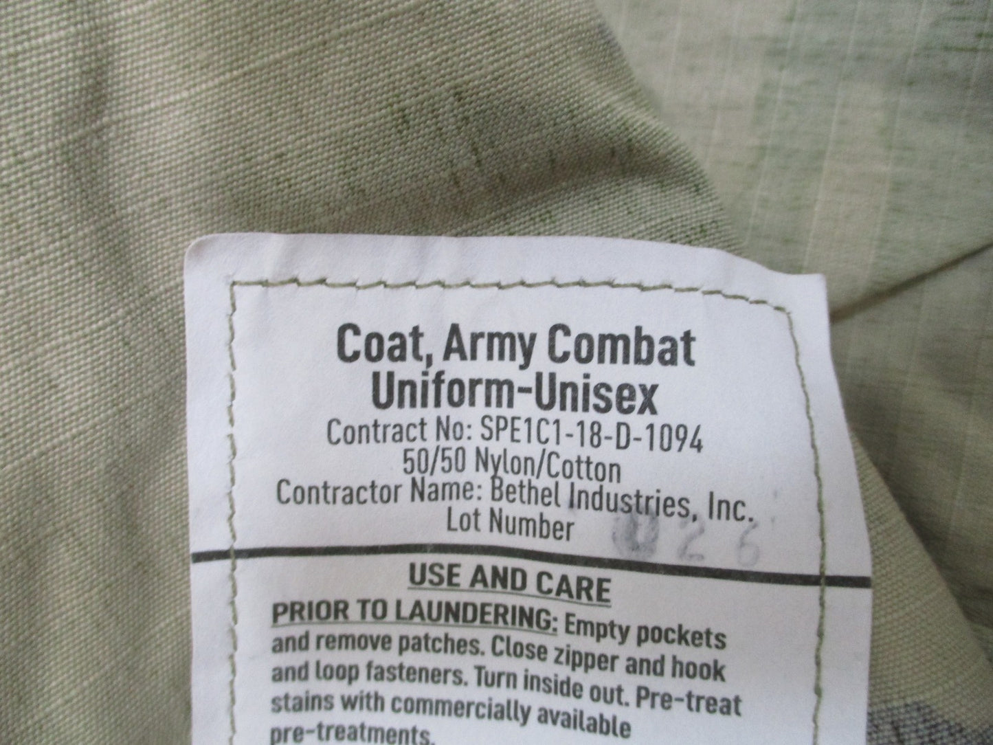 USGI Scorpion OCP Army Combat Uniform ACU Coat Large Long New Top 50/50 NYCO