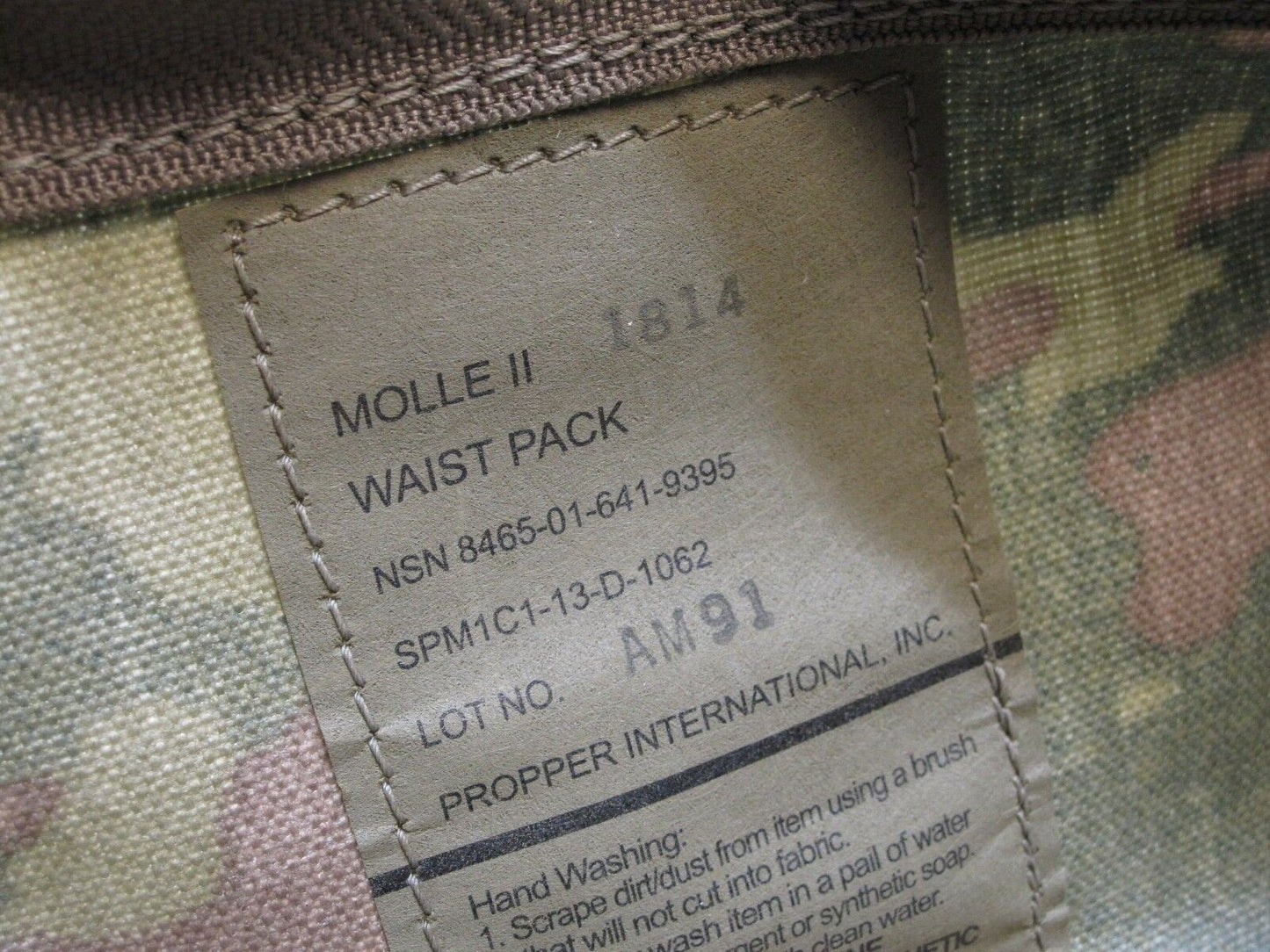 NEW USGI ARMY ISSUE OCP SCORPION W2 MOLLE II WAIST PACK ZIPPER BUTT BAG ACU 9395