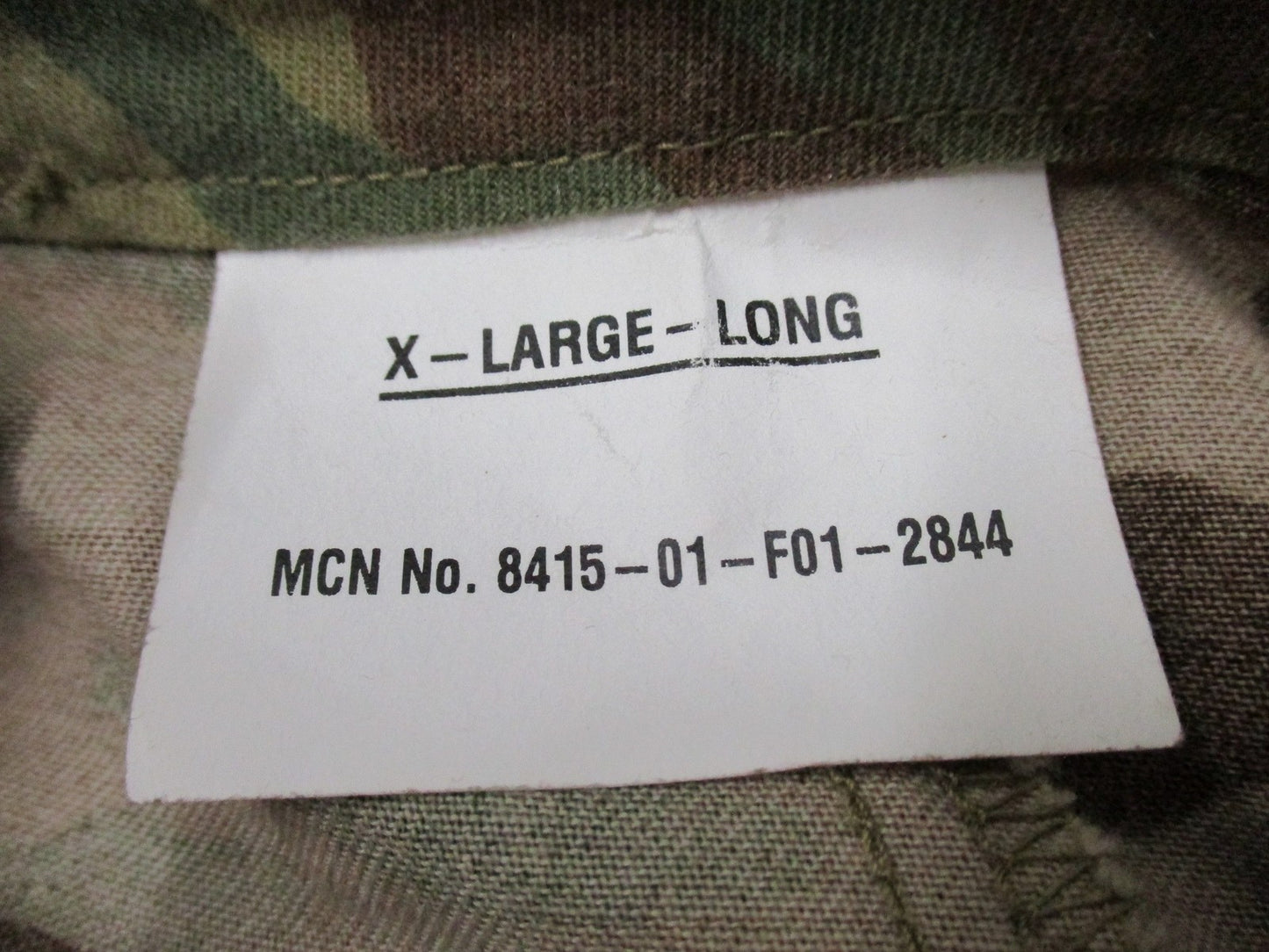 NWOT ARMY ADVANCED COMBAT PANTS W/ CRYE KNEE PAD SLOTS X-LARGE/LONG MULTICAM OCP