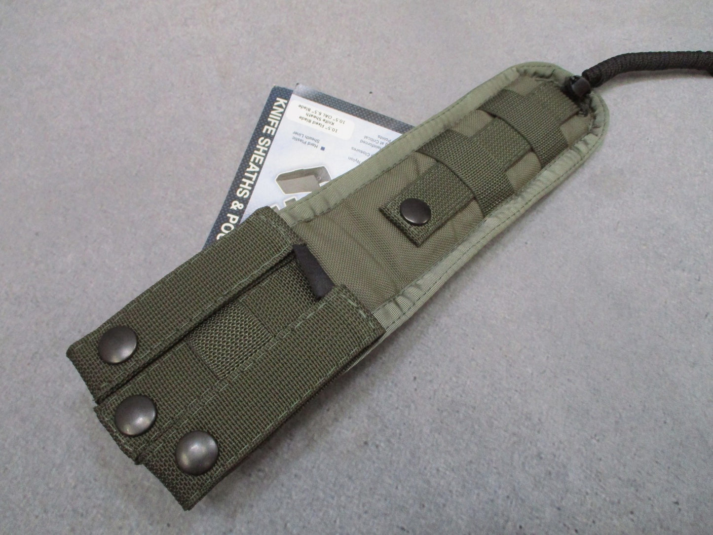 HOGUE Gear 10.5" Fixed Blade Knife Sheath Milspec Ballistic Nylon MOLLE Case