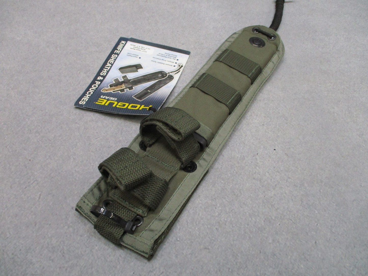 HOGUE Gear 10.5" Fixed Blade Knife Sheath Milspec Ballistic Nylon MOLLE Case