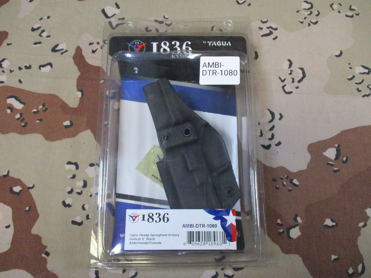 New 1836 Tagua Kydex Holster Optic Ready for Springfield Hellcat 3" Ambi IWB/OWB