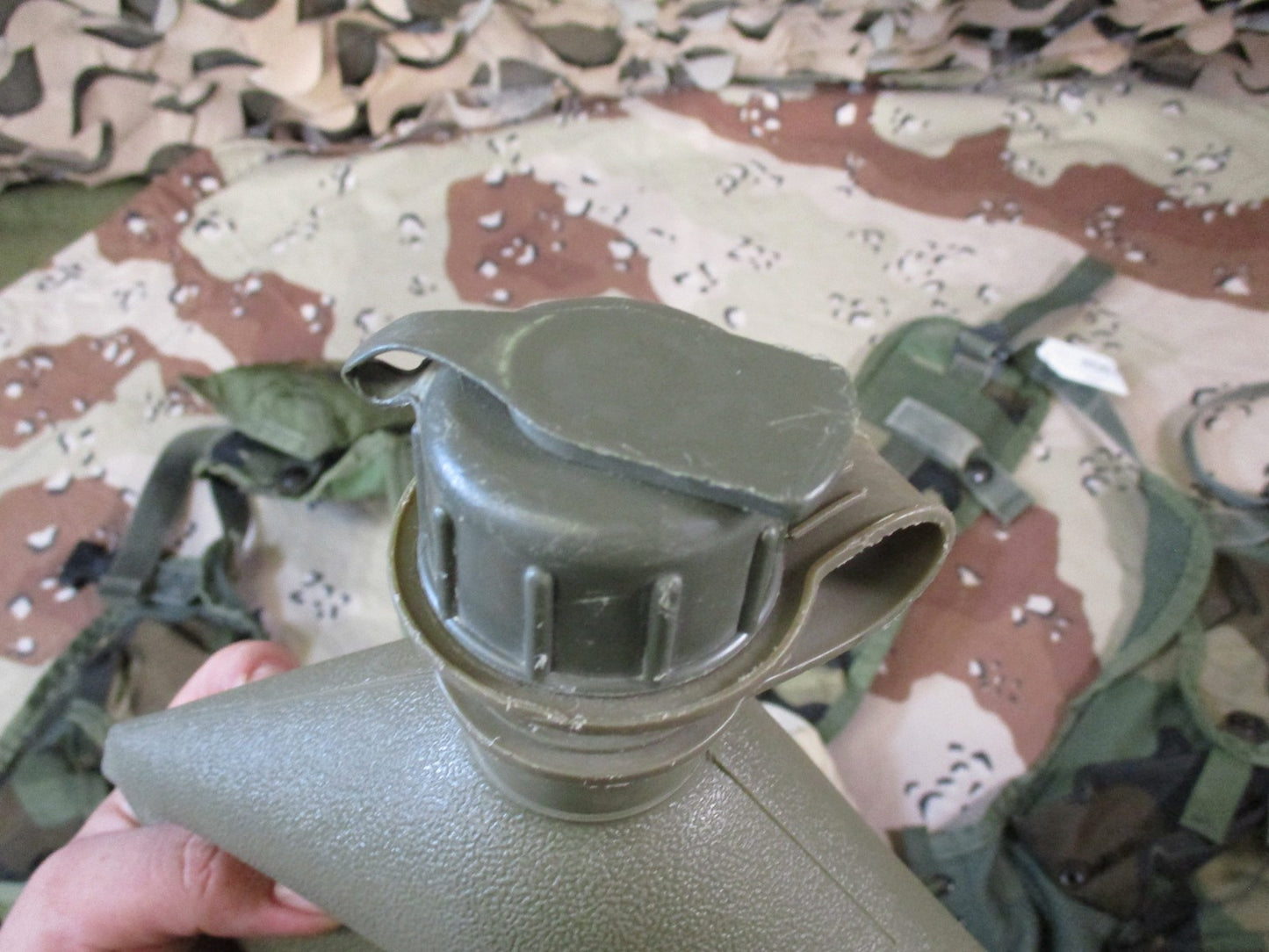 US Military Woodland Tactical Load Bearing Vest TLBV w/ Belt & Canteen Surplus