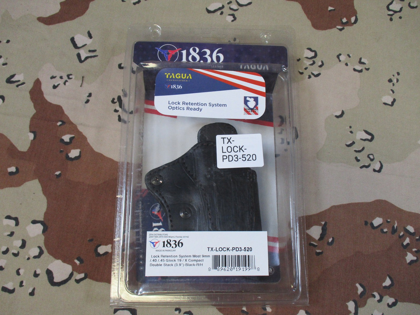 1836 by Tagua Leather Holster Optics Ready Glock 19/X Compact Right Hand New