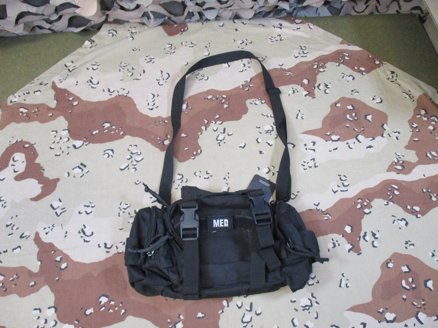 Tactical Medical Pouch MOLLE Shoulder Bag Black MED First Aid Utility Gear New