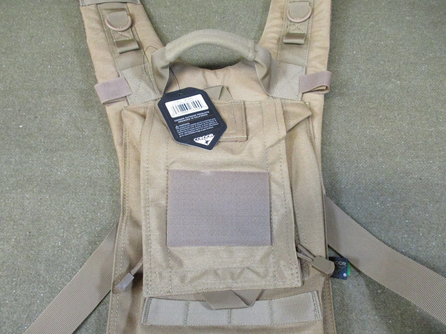 Condor 242-498 Coyote Brown Hydro Harness Tactical Hydration Carrier MOLLE New