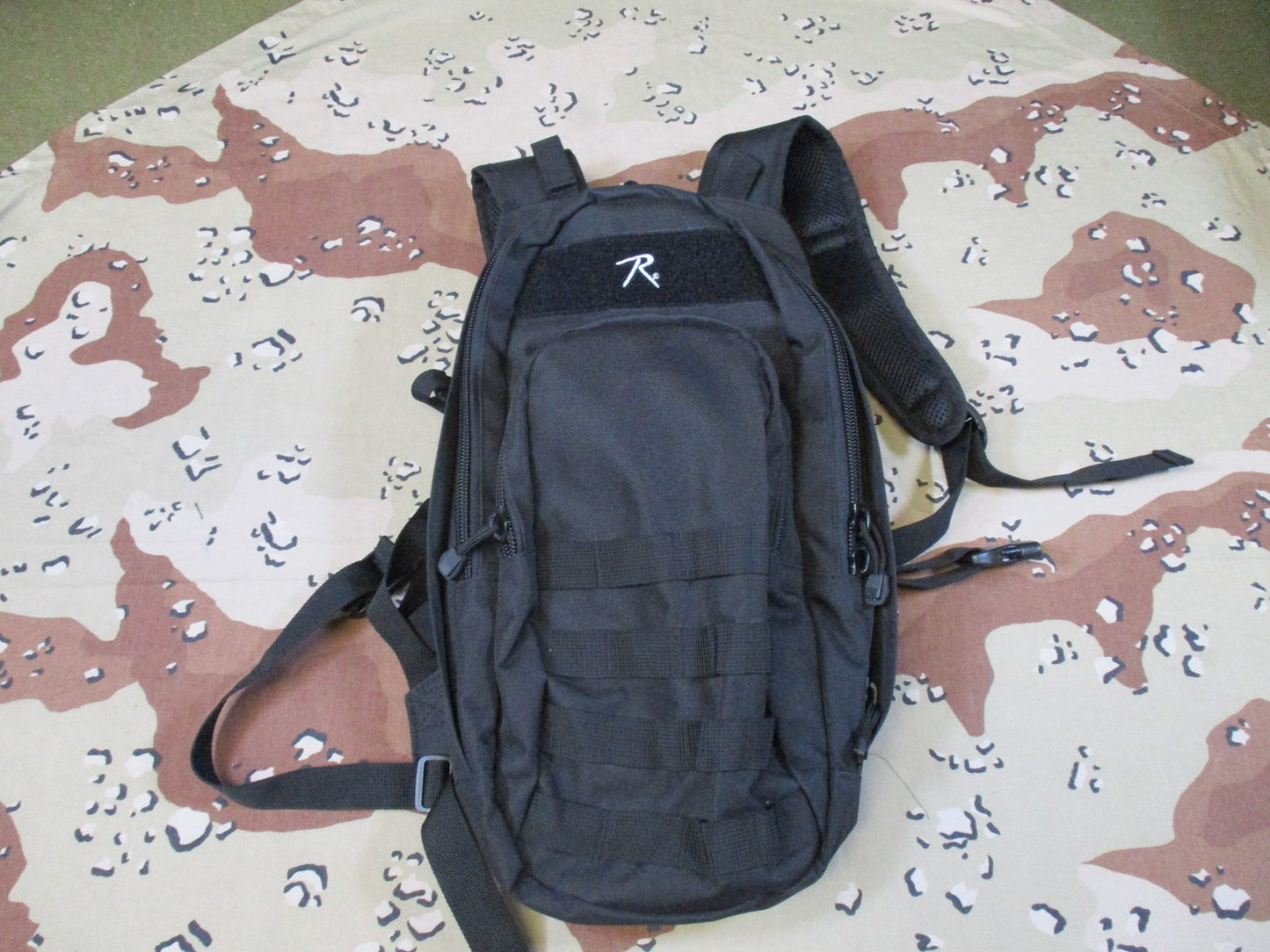 Tactical MOLLE Hydration Pack Backpack Black Modular Utility Bag