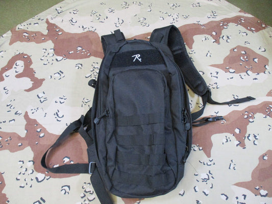 Tactical MOLLE Hydration Pack Backpack Black Modular Utility Bag
