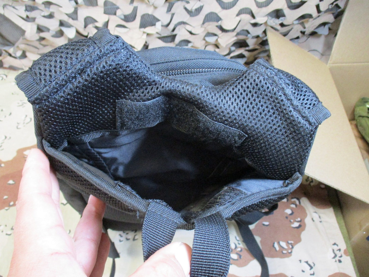 Tactical MOLLE Hydration Pack Backpack Black Modular Utility Bag