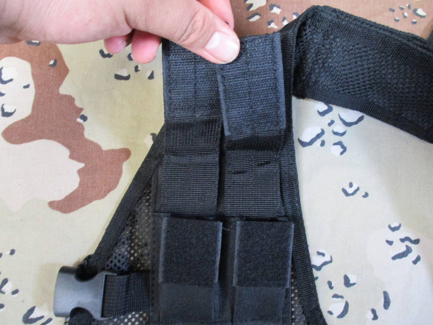 VISM youth Tactical Vest Black Adjustable Mesh Utility Gear New kids costume