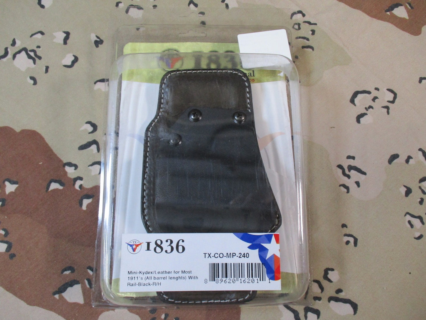 1836 Tagua Kydex Leather Holster for 1911 with Rail Right Hand New 240