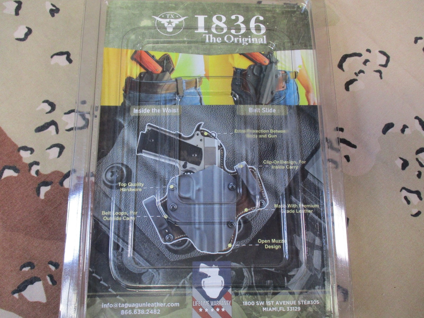 Tagua 1836 Holster S&W Shield 9mm .40 Right Hand IWB Belt Slide New OWB