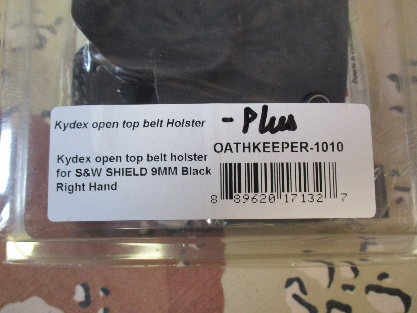 Tagua Gunleather Oathkeeper Kydex Holster for S&W Shield 9mm Right Hand Black