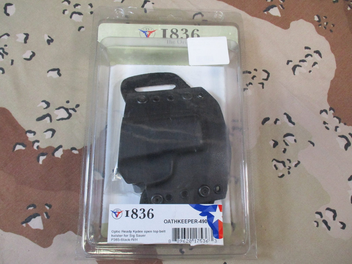 1836 Oathkeeper-490 Optic Ready Kydex Leather Holster Sig Sauer P365 Right H