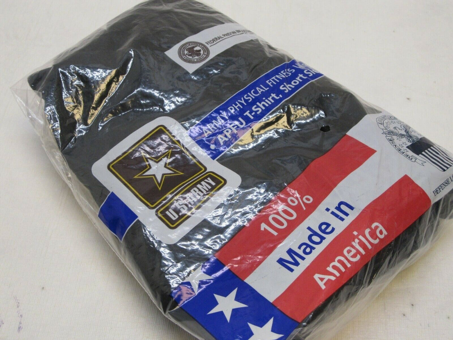 XX-LARGE US ARMY ISSUE SHORT SLEEVE PT SHIRT ATHLETES T-SHIRT BLACK/GOLD UNIFORM