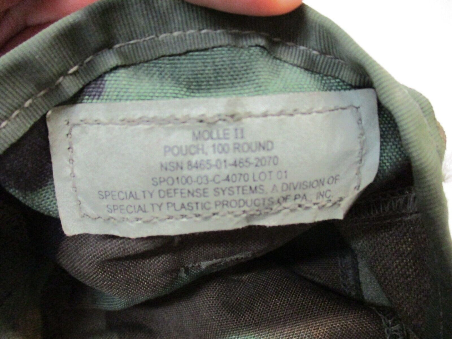 M81 SDS Woodland Molle 100RD SAW General Purpose Pouch Specialty Defense USGI