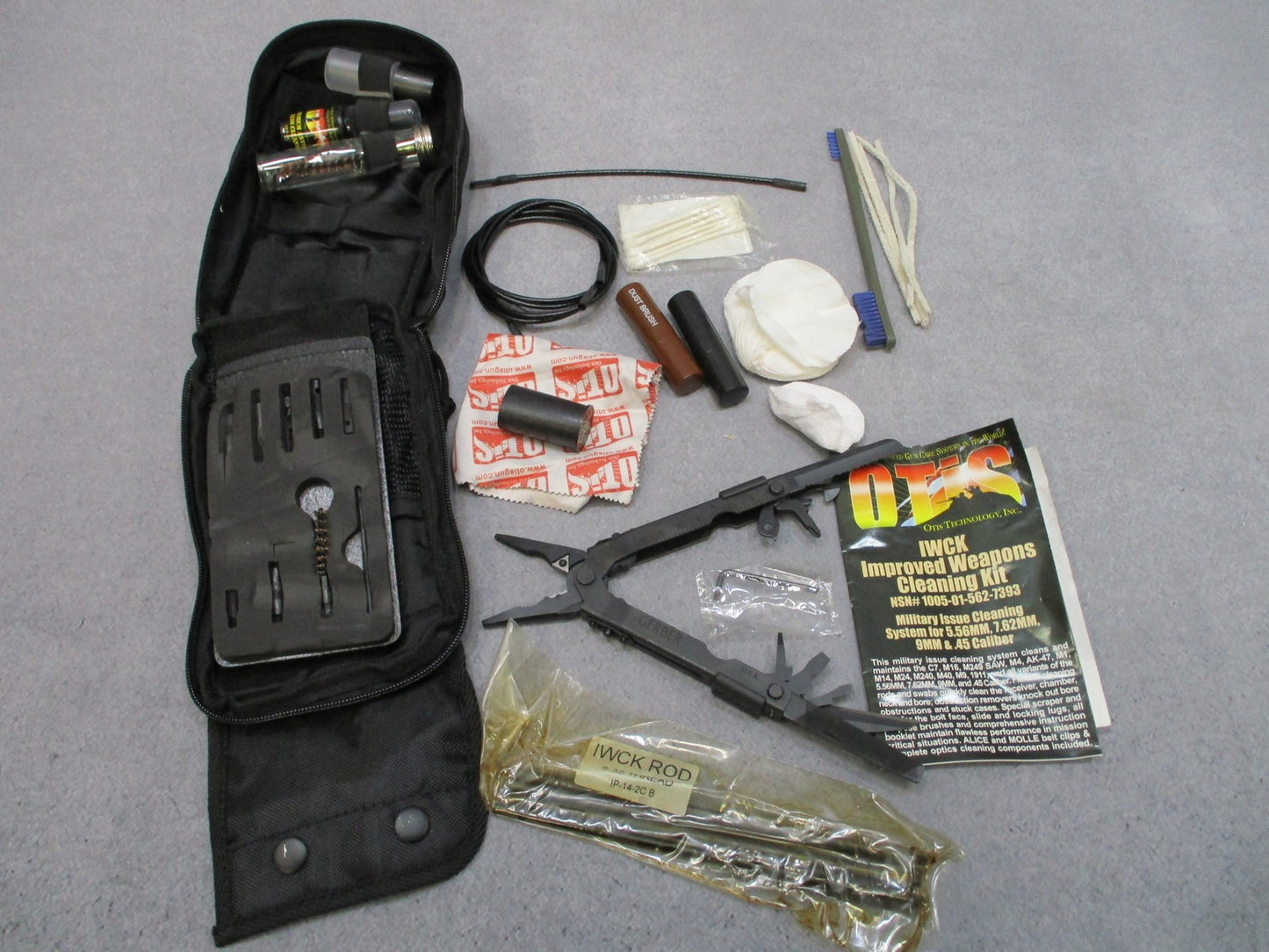 Otis IWCK Improved Weapons Cleaning Kit 5.56/7.62/9MM/.45 Caliber w/ Multi-Tool