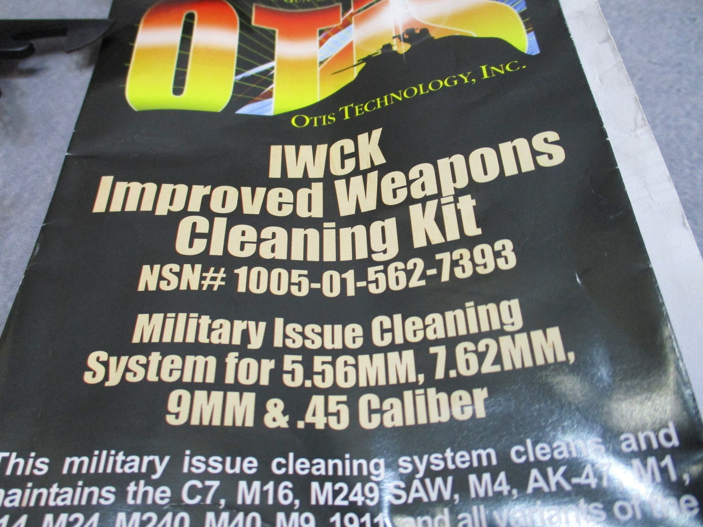 Otis IWCK Improved Weapons Cleaning Kit 5.56/7.62/9MM/.45 Caliber w/ Multi-Tool