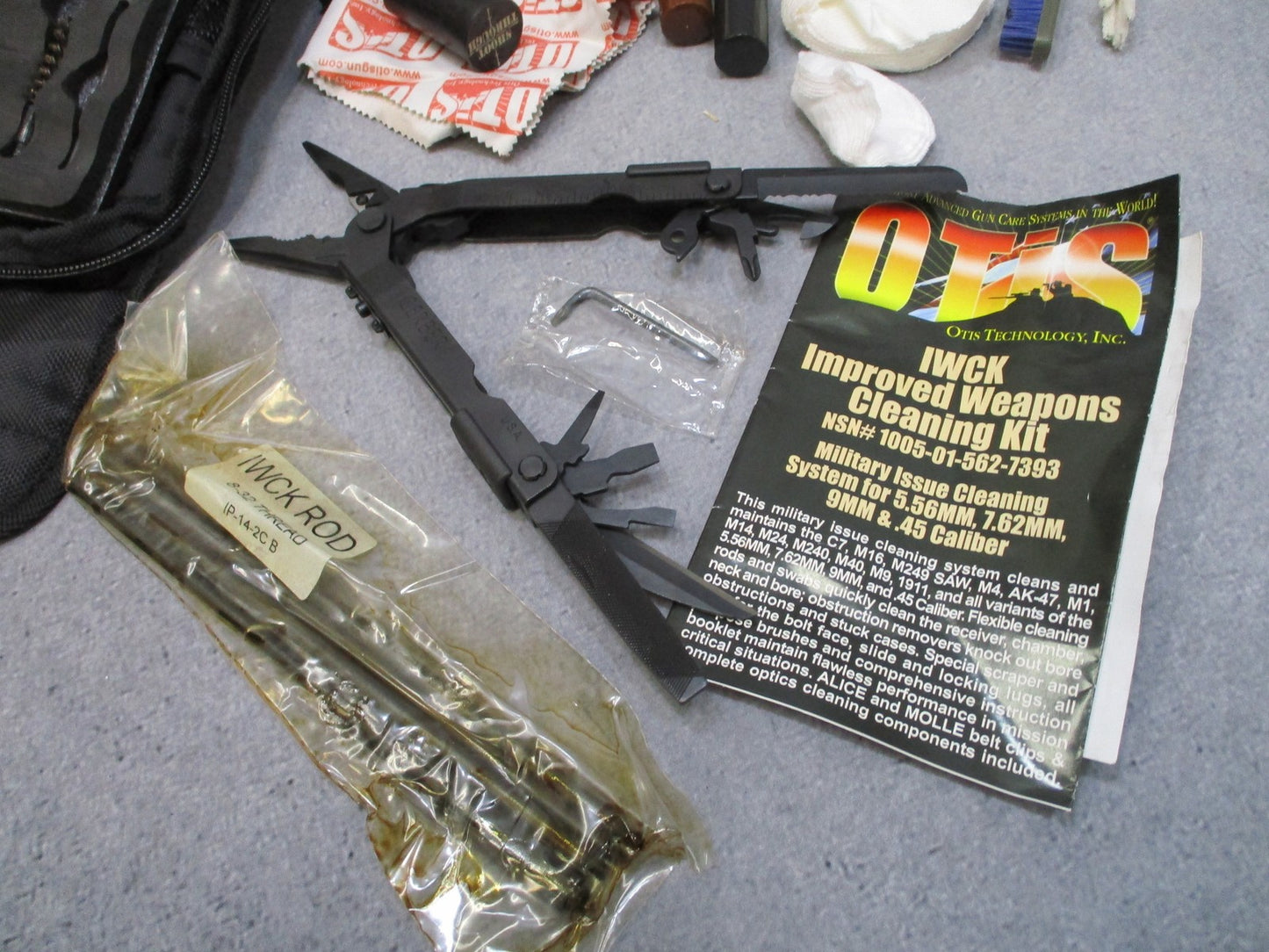 Otis IWCK Improved Weapons Cleaning Kit 5.56/7.62/9MM/.45 Caliber w/ Multi-Tool