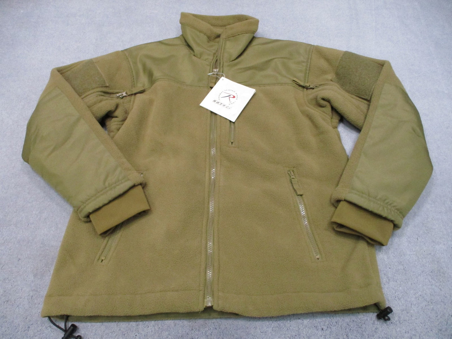 New Rothco Spec Ops Tactical Fleece Jacket Coyote Brown Size Small