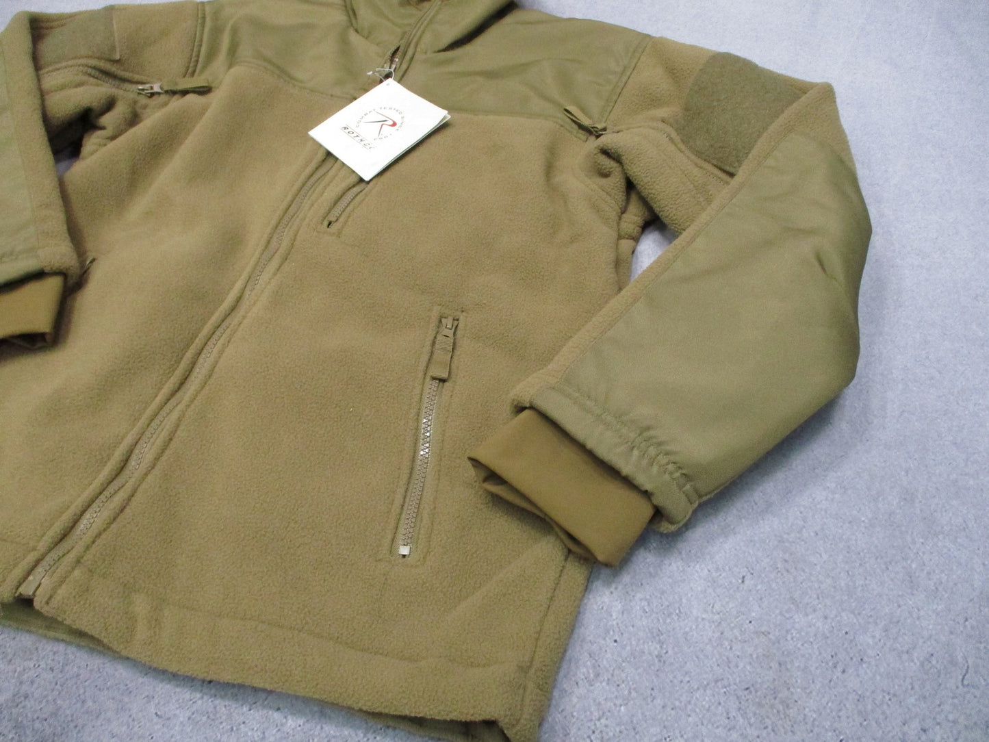 New Rothco Spec Ops Tactical Fleece Jacket Coyote Brown Size Small