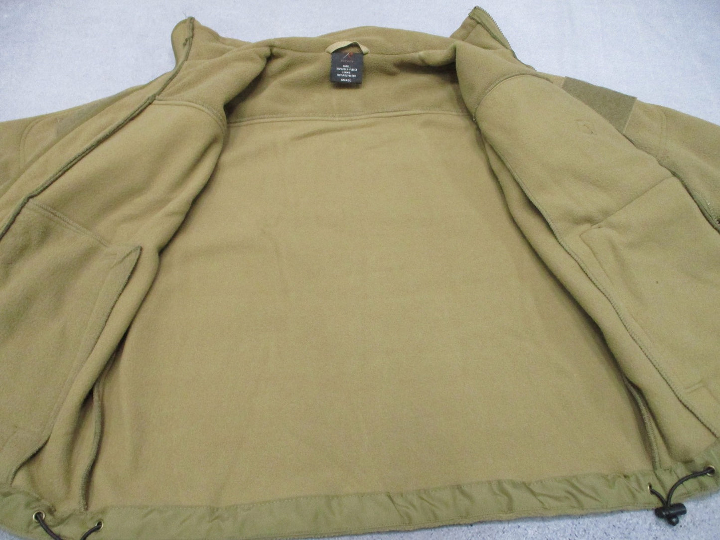New Rothco Spec Ops Tactical Fleece Jacket Coyote Brown Size Small