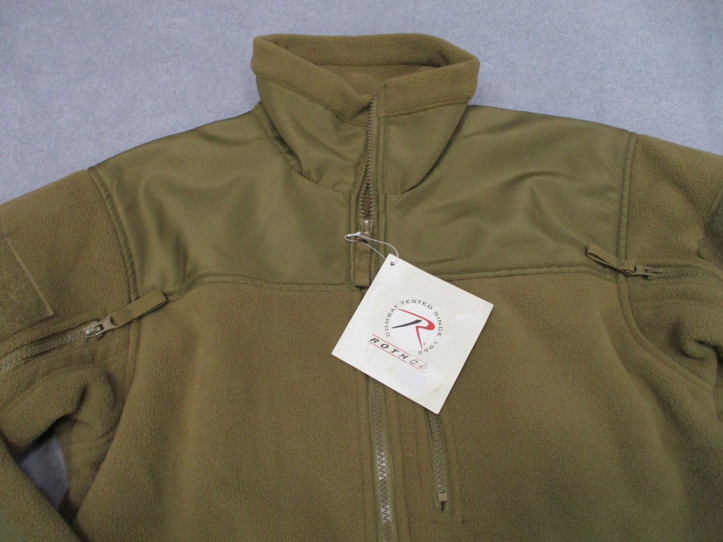 New Rothco Spec Ops Tactical Fleece Jacket Coyote Brown Size Small