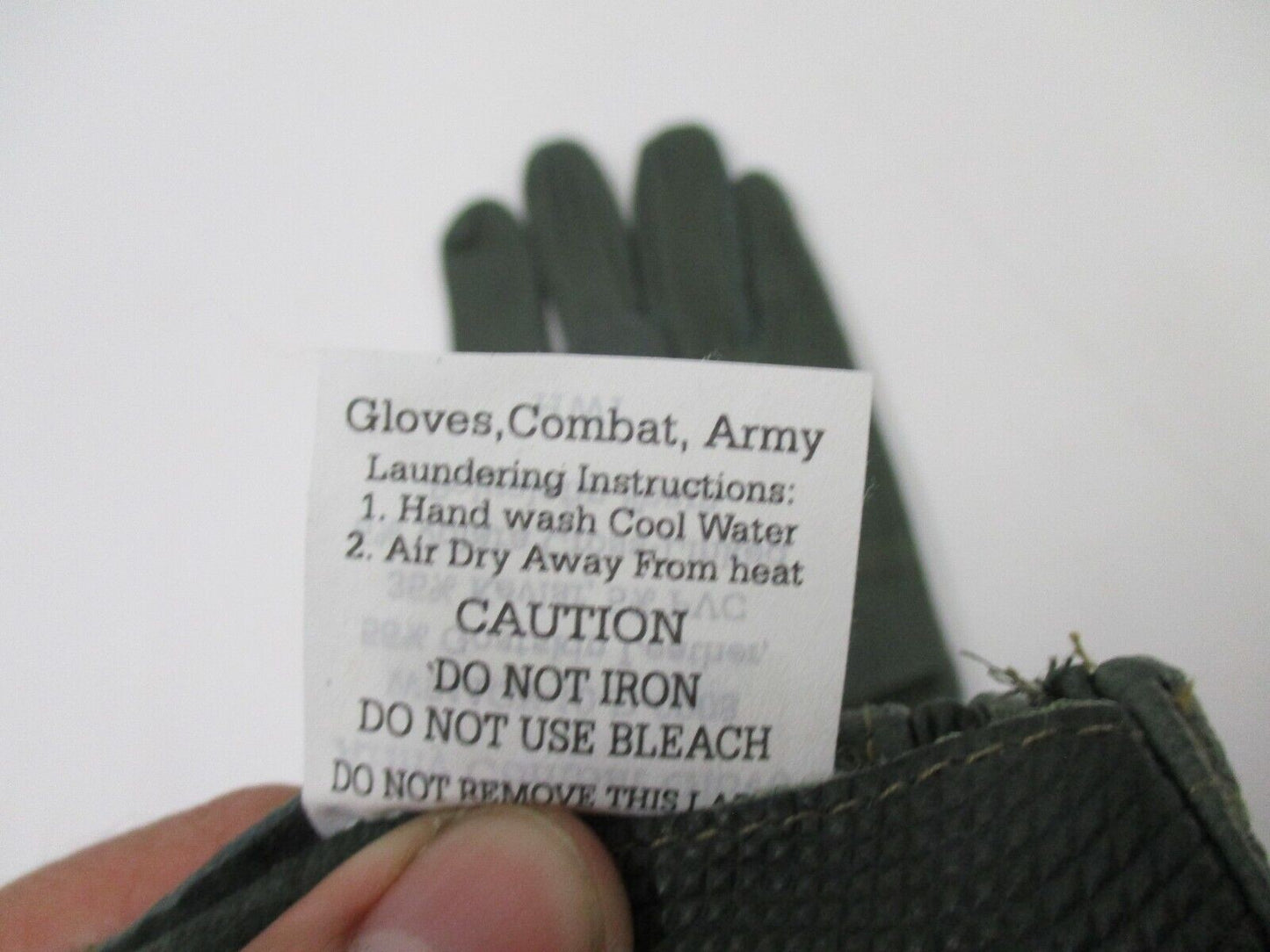 NEW MILITARY Army Combat Gloves Goat Skin Green Leather HWI X-LARGE HCG 0014
