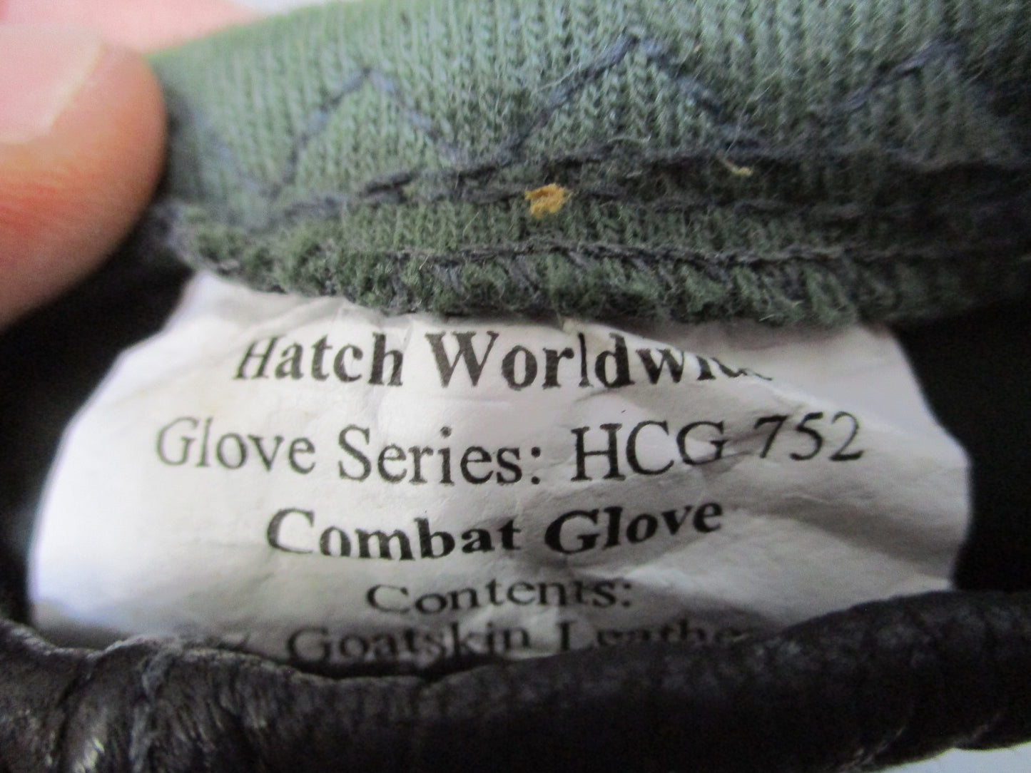 Hatch HCG 752 Combat Gloves XXL Goatskin Leather Made w.Kevlar Tactical Duty USA