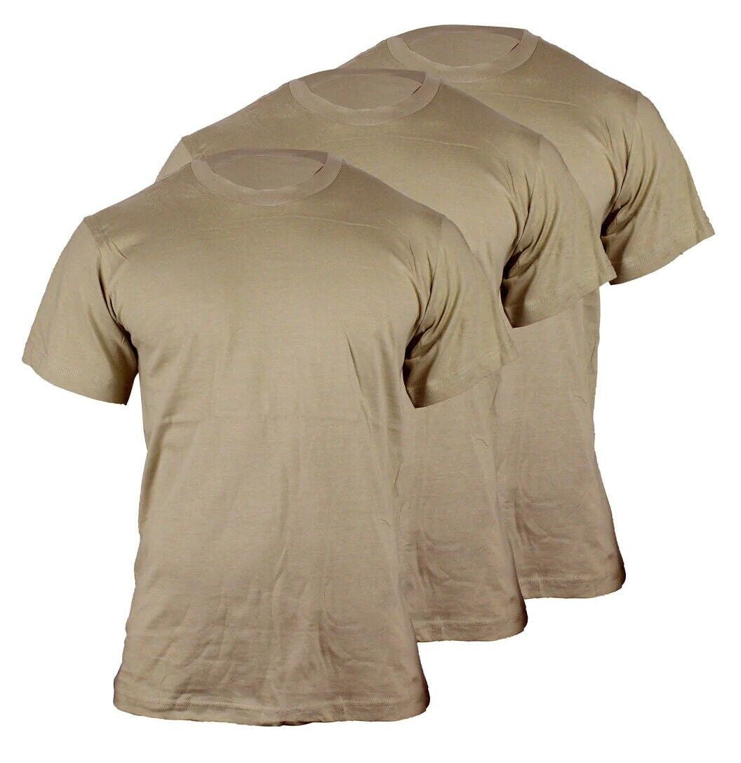 Propper 3 Pack Tan 499 Crew Neck T-Shirts Small OCP Army Uniform Undershirts