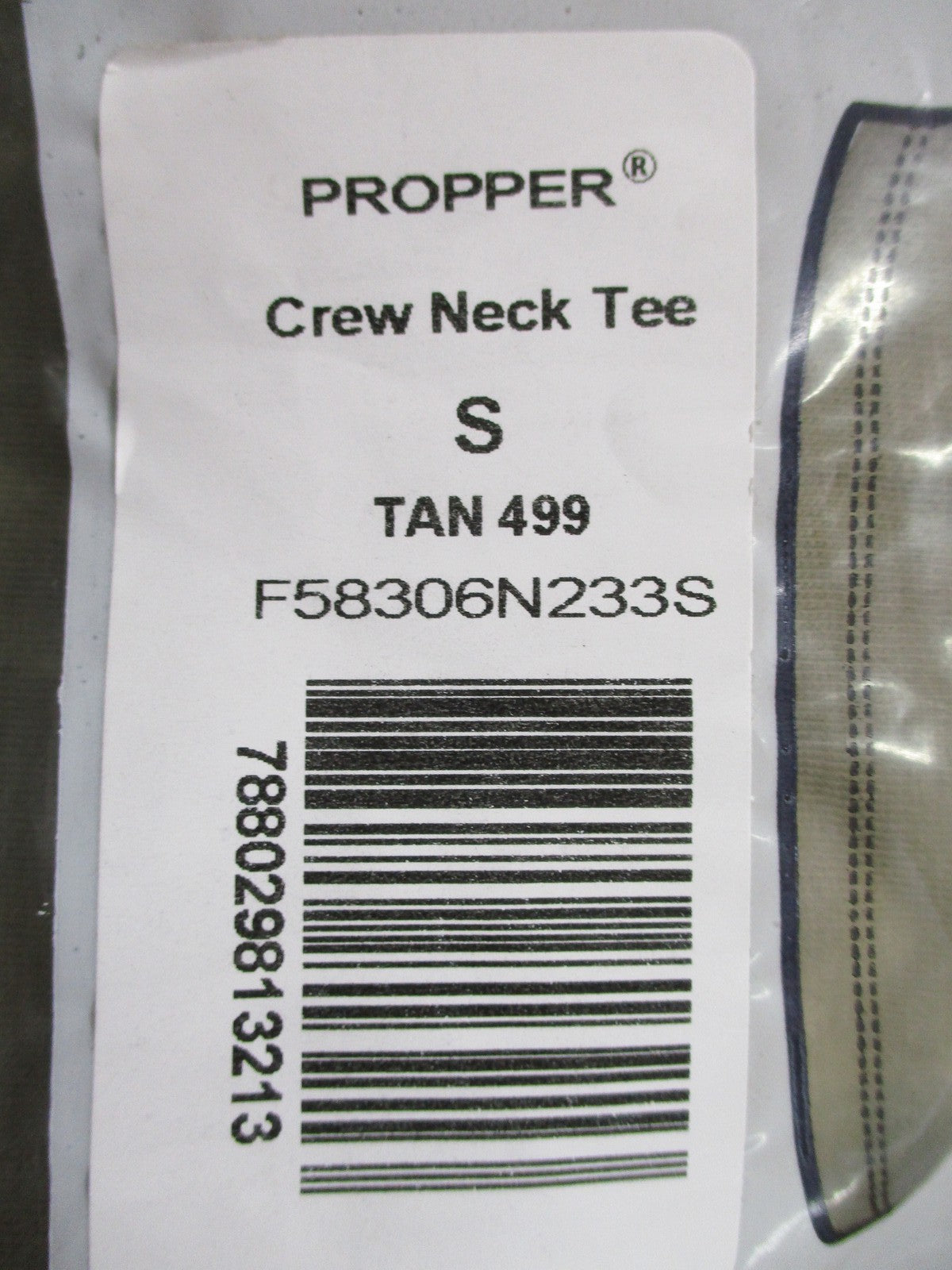 Propper 3 Pack Tan 499 Crew Neck T-Shirts Small OCP Army Uniform Undershirts
