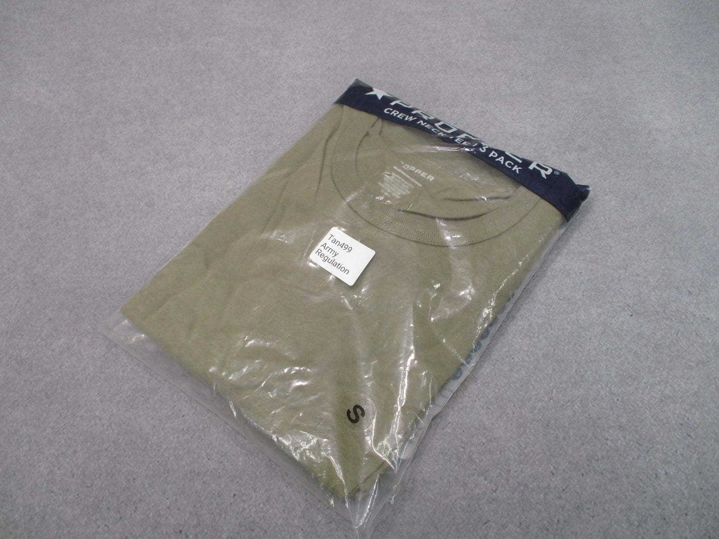 Propper 3 Pack Tan 499 Crew Neck T-Shirts Small OCP Army Uniform Undershirts