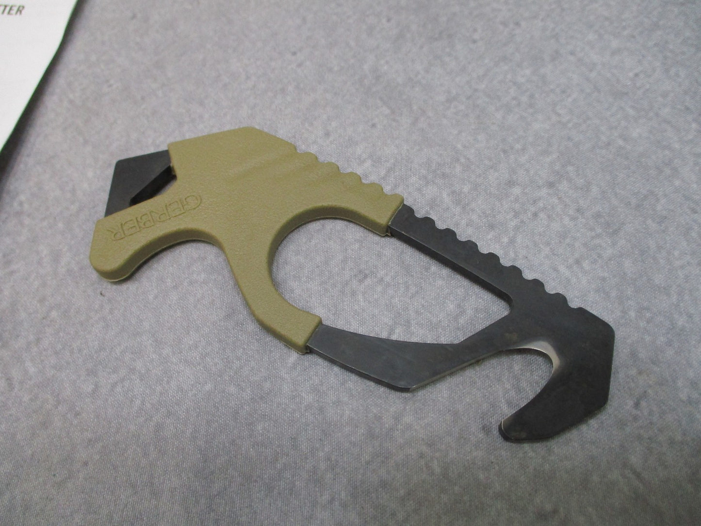 Gerber GHK TAN499 Strap Cutter w/ Glass Breaker - New - Free Shipping