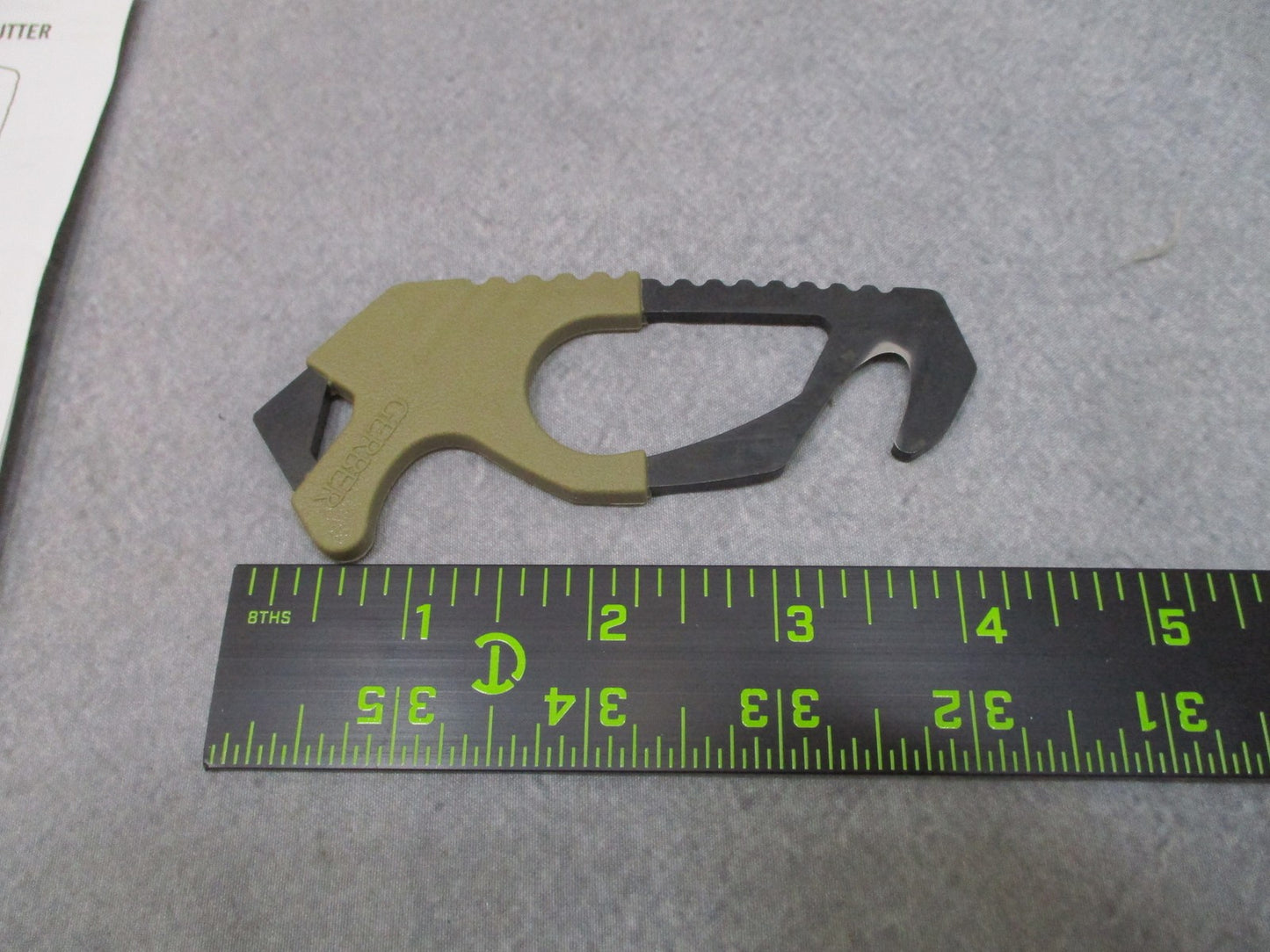 Gerber GHK TAN499 Strap Cutter w/ Glass Breaker - New - Free Shipping