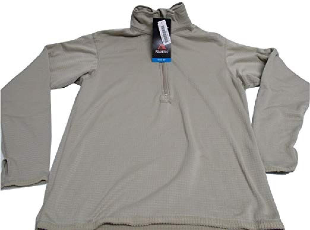 GEN III ARMY TAN WAFFLE TOP X-LARGE/X-LONG GRID FLEECE MID-WEIGHT SHIRT LEVEL 2