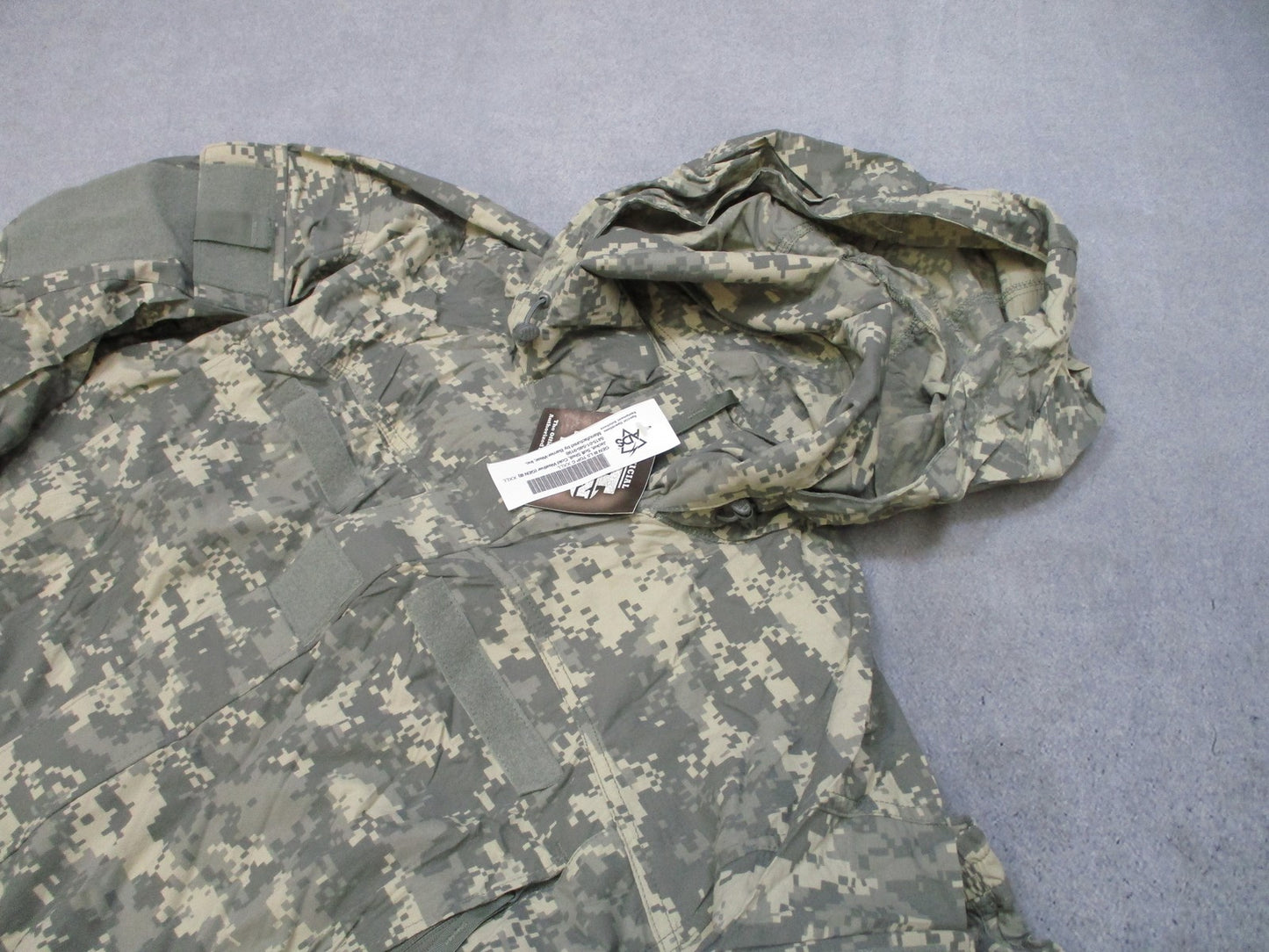ADS ECWCS Jacket Soft Shell Cold Weather ACU Camo XXL-L Nylon Spandex NEW