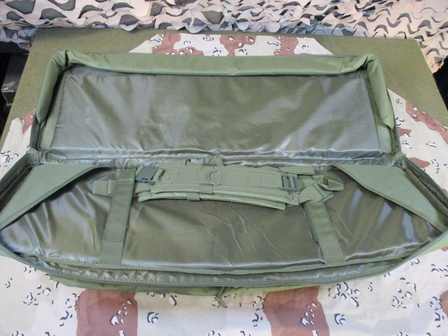 VISM by NcStar Tactical double Rifle Case Olive Drab MOLLE Padded Bag