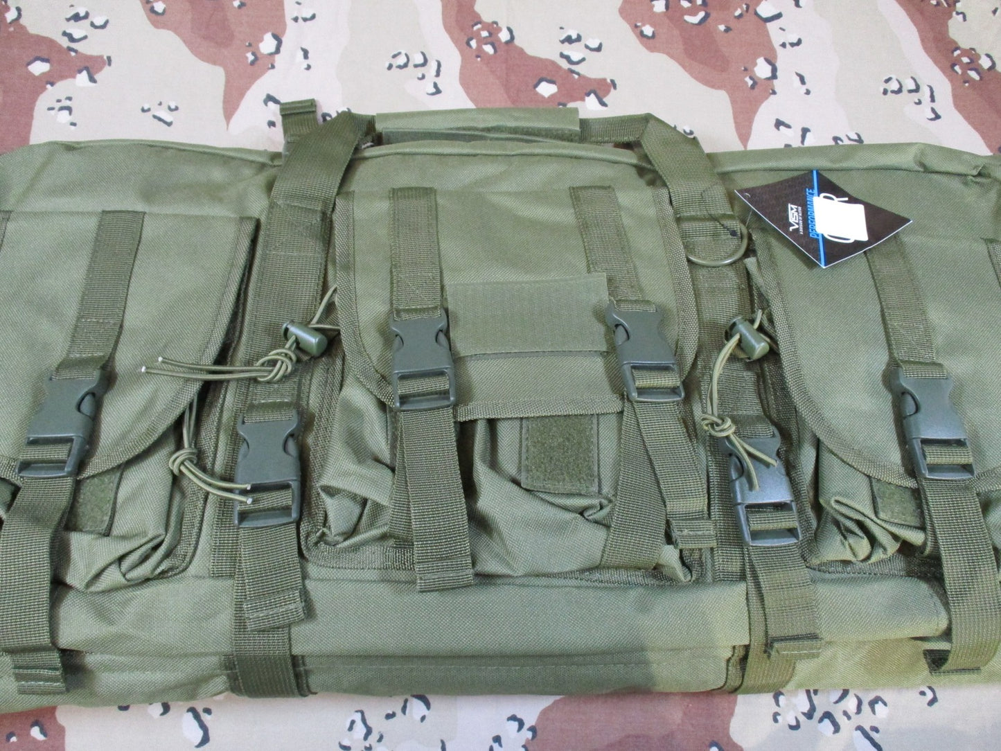 VISM by NcStar Tactical double Rifle Case Olive Drab MOLLE Padded Bag