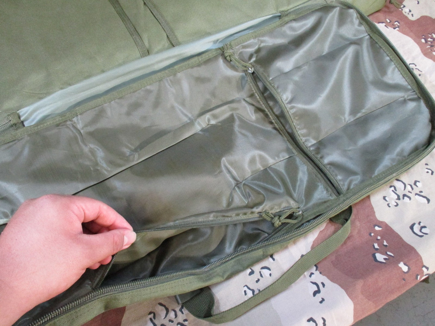 VISM by NcStar Tactical double Rifle Case Olive Drab MOLLE Padded Bag