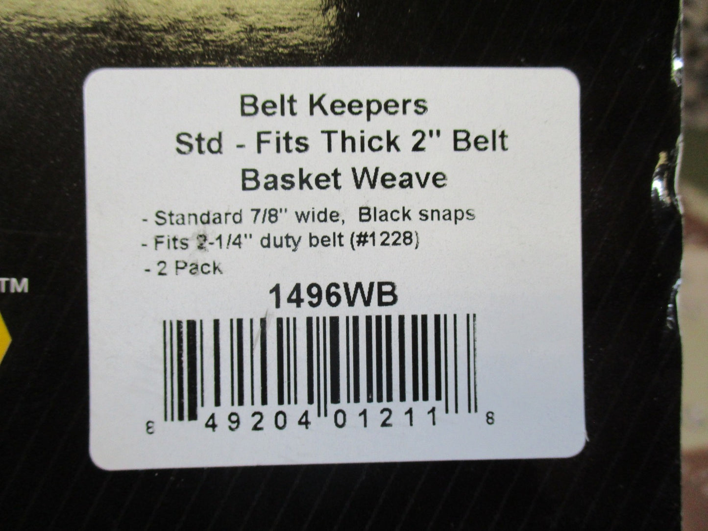Hero's Pride Airtek Belt Keepers 4-Pack Basket Weave Fits 2-1/4" Duty Belt 1496W