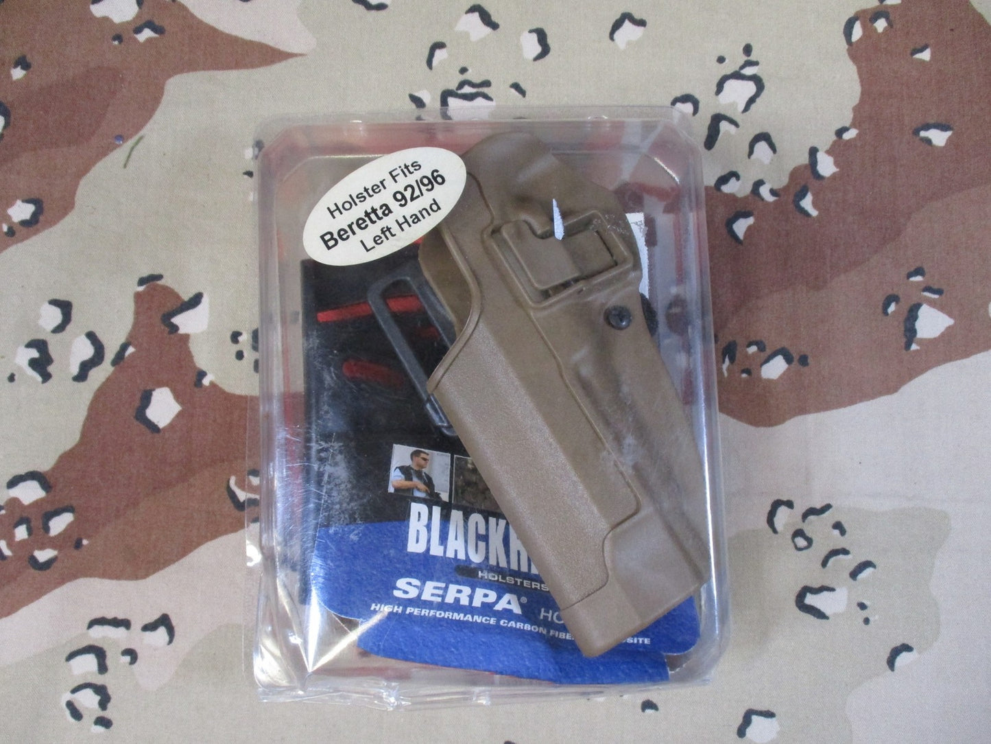 Blackhawk SERPA CQC Holster Beretta 92/96 Left Hand Matte Coyote Tan New