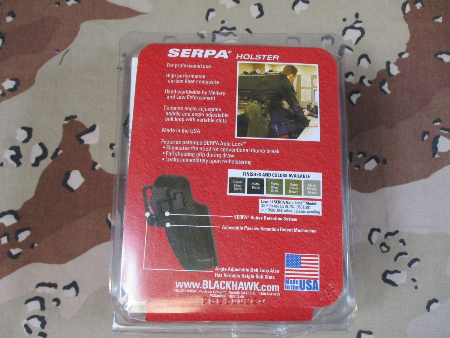 Blackhawk SERPA CQC Holster Beretta 92/96 Left Hand Matte Coyote Tan New