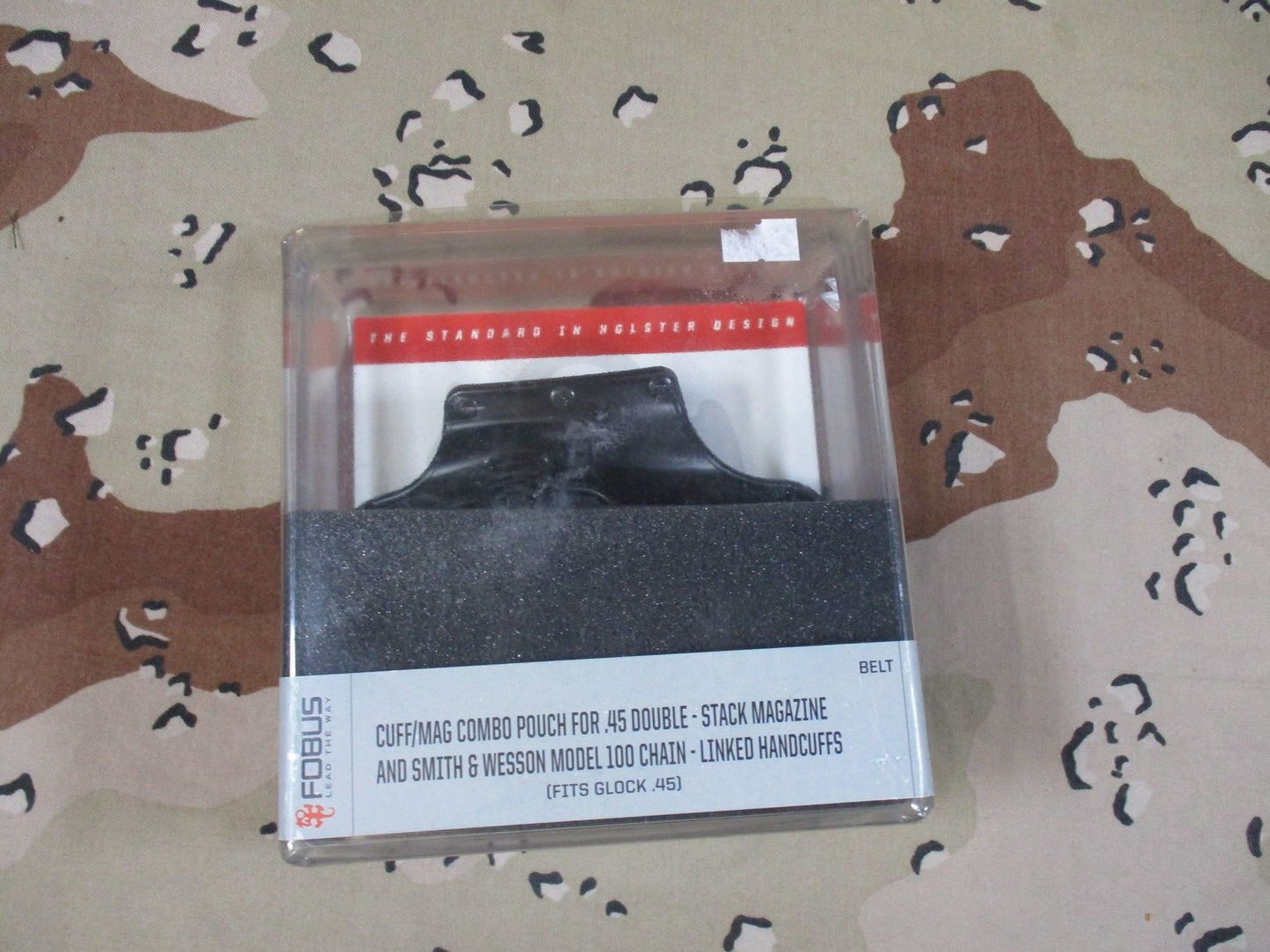 Fobus CUG 10/45 Combo Pouch .45 Mag & S&W Model 100 Handcuff Holder Belt Mount