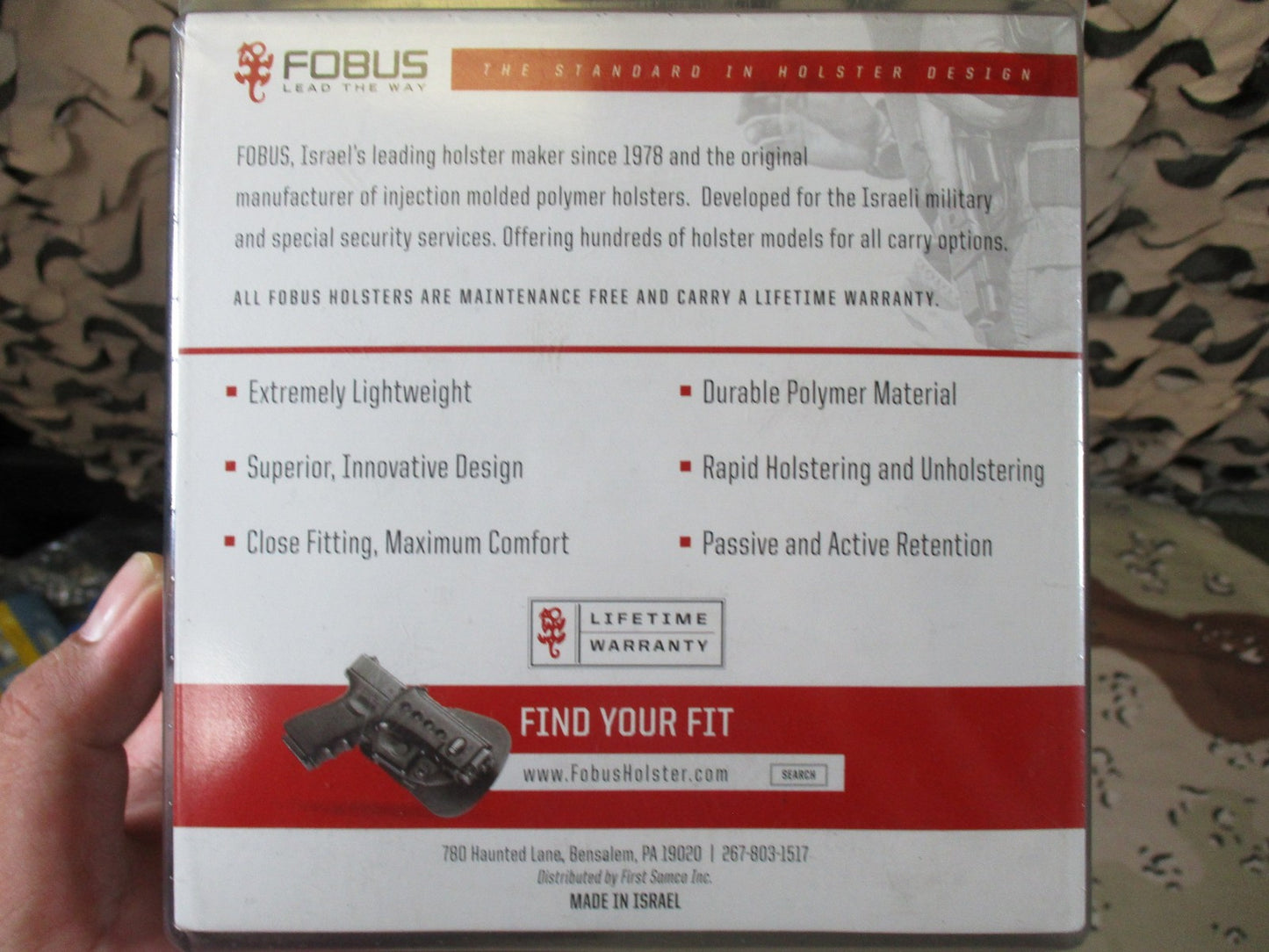 Fobus CUG 10/45 Combo Pouch .45 Mag & S&W Model 100 Handcuff Holder Belt Mount
